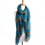 100136-fashion-fox-print-scarf-blue