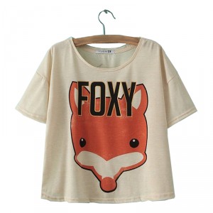 Foxy Crop Top Tee Shirt
