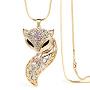 100770-Fox-Rhinestone-Pendant-gold